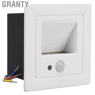 Granty Corner Wall Lamp Recessed Warm White Iron Baking Varnish Body Induction US