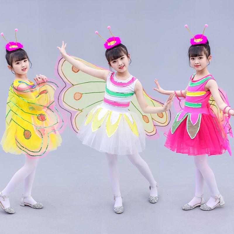 ราคาถูก  น่ารัก ชุดคอสเพลย์ ชุดหนูน้อย ชุดเครื่องแต่งกาย ปีกสาว ชุดเต้นรํา แมลงบินผีเสื้อ เครื่องแต่งกายเต้นรํา ลายการ์ตูนสัตว์ คอสเพลย์ ชุดคอสเพลย์อนิเมะ คอสเพลย์อนิเมะ