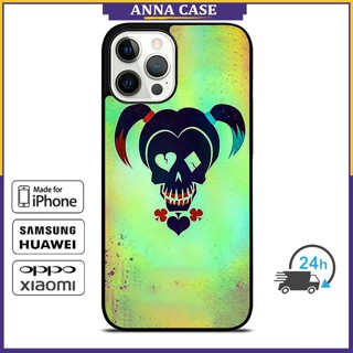 เคสโทรศัพท์มือถือ ลายหัวกะโหลก Harley Quinns สําหรับ iPhone 14 Pro Max 13 Pro Max Samsung Galaxy Note10+ S21Ultra