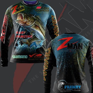 เสื้อยืดแขนยาว เข้ารูป สําหรับตกปลา