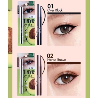 อายไลเนอร์ อินไลเนอร์ เนื้อครีม เขียนง่าย กันน้ำ หัวเล็ก 1.5 มม Baby Bright 2in1 Tiny Slim Eyeliner in Liner เบบี้ไบร์ท