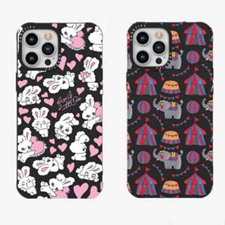 Casetify เคสโทรศัพท์ซิลิโคน แบบนิ่ม ลายกระต่าย สําหรับ iPhone 14 X XS XR 11 12 13 Pro Max