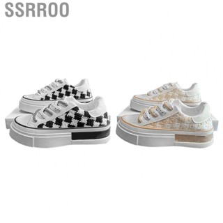 Ssrroo Women Casual Shoe  Canvas Shoes Plaid Non Slip Sole  for School