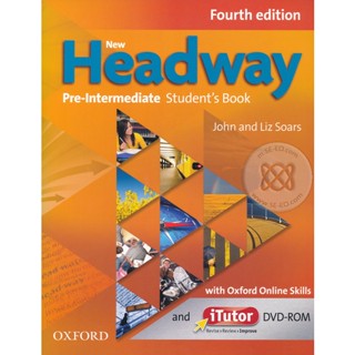 Bundanjai (หนังสือ) Headway 4th ED Pre-Intermediate : Students Book +DVD-ROM