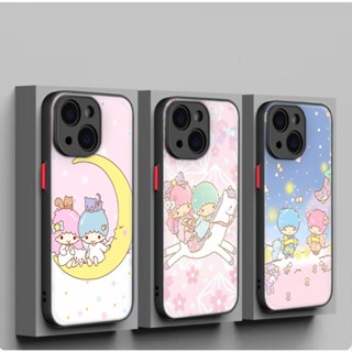 เคสโทรศัพท์มือถือนิ่ม กันเลนส์ ลาย sanrio little twin star สําหรับ iPhone SE SE2 SE3 7 8 Plus XR XS Max 11 Pro Max 222A