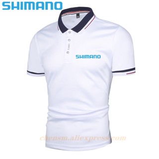 SHIMANO เสื้อยืดโปโลแขนสั้น ระบายอากาศได้ดี แห้งเร็ว หลากสี แฟชั่นฤดูร้อน สําหรับผู้ชาย