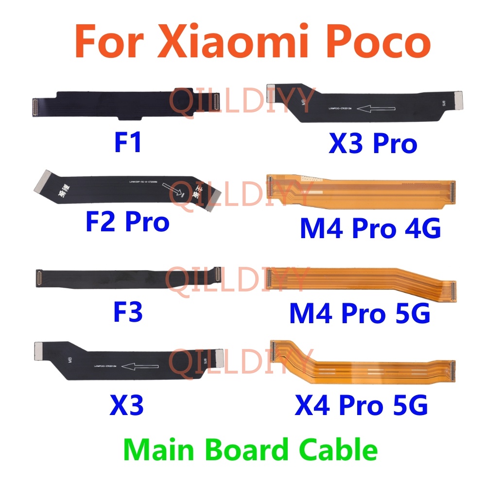 ใหม่ อะไหล่เมนบอร์ด FPC สายเคเบิลอ่อน แบบเปลี่ยน สําหรับซ่อมแซม Xiaomi Poco X3 F3 F1 F2 X4 M4 Pro 4G 5G