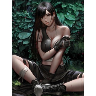 โปสเตอร์ภาพวาดผ้าใบ Ff Series Tifa Aerith Charming Game สําหรับแขวนตกแต่งผนังห้องนอน ห้องนั่งเล่น