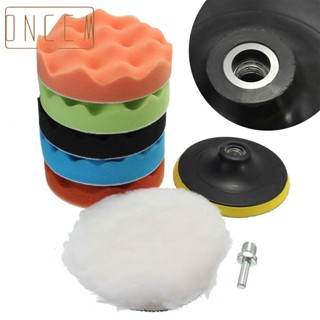 【ONCEMOREAGAIN】Sponge Polishing Waxing Buffing Pads Kit Foam Wool Polish Pad For Car Polishing