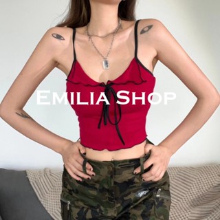 EMILIA SHOP  เสื้อยืด เสื้อครอป เสื้อผ้าแฟชั่นผู้หญิง สไตล์เกาหลี 2023 ใหม่  Stylish Korean Style ทันสมัย High quality A20K0NU 36Z230909