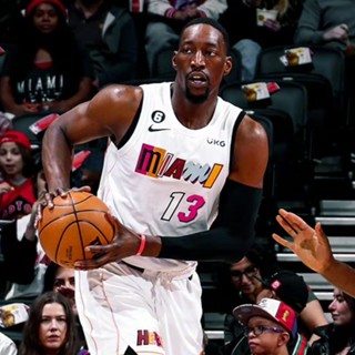 ขายดี เสื้อกีฬาบาสเก็ตบอล แขนกุด ลาย No.13 Bam Adebayo 22-23 Season Miami Heat Jersey สําหรับผู้ชาย