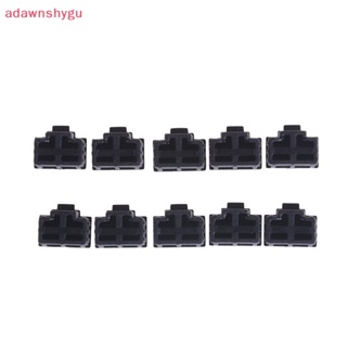 Adagu ฝาครอบพอร์ตฮับอีเธอร์เน็ต RJ45 กันฝุ่น สีดํา 10 ชิ้น