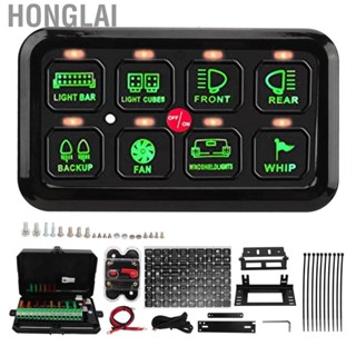 Honglai Spare Parts for Cars 8 Gang Car Switch Panel Automatic Dimmable  Touch Control Panel for Truck ATV UTV Marine Boat SUVCaravan