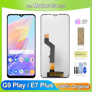 หน้าจอสัมผัส LCD 6.5 นิ้ว สําหรับ Motorola Moto G9 Play Motorola Moto E7 Plus LCD XT2081-1