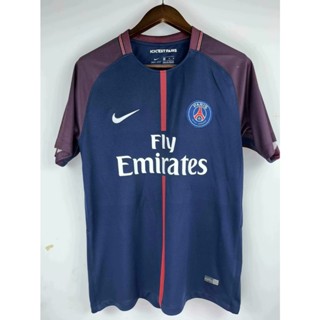 เสื้อกีฬาแขนสั้น ลายทีมชาติฟุตบอลปารีส 17-18 Paris Home แห้งเร็ว ไซซ์ S-XXL สําหรับผู้ชาย AAA