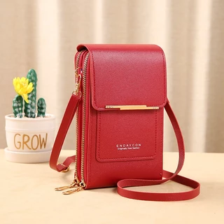 (HB-710) baggg.th กระเป๋าใส่โทรศัพท์ ทรงโฟน หนัง Pu สามารถสัมผัสโทรศัพท์ได้
