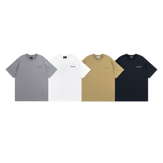 Ba -LEN&amp;-Classic Letter BB เสื้อยืดแขนสั้น ปักลายโลโก้ภาษาอังกฤษ ขนาดเล็ก
