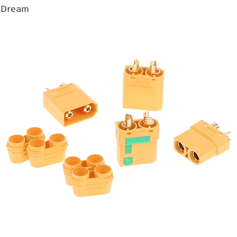 <Dream> ตัวเชื่อมต่อ XT90 ตัวผู้ ตัวเมีย กันประกายไฟ พร้อมปลอกลดราคา