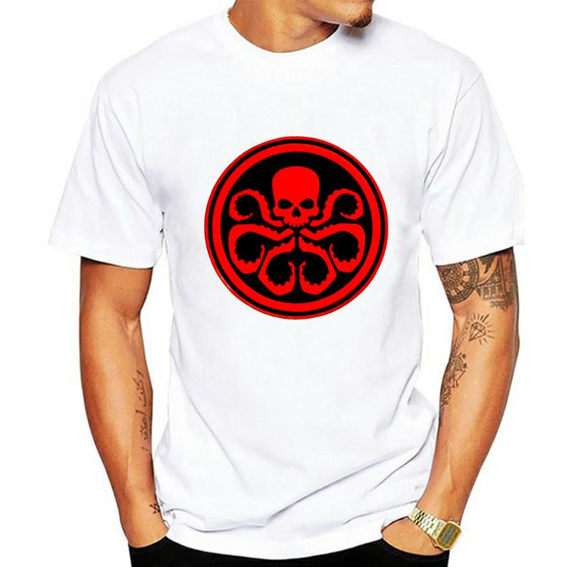 เสื้อยืดผ้าฝ้าย 100% พิมพ์ลาย Hail hydra agents of shield evil สําหรับคู่รัก