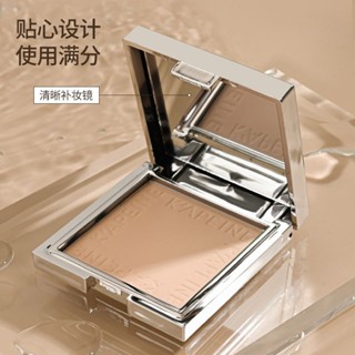 Small silver block soft coke honey pressed powder lasting oil control, waterproof sweat concealer, dry and wet dual-purpose pore powder powder repair belt powder puff