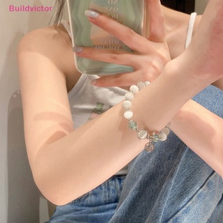 Buildvictor สร้อยข้อมือ กําไลข้อมือ ประดับลูกปัดโอปอล แฮนด์เมด สไตล์วินเทจ สร้างสรรค์ เครื่องประดับแฟชั่น สําหรับผู้หญิง