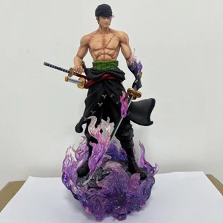 โมเดลฟิกเกอร์ One Piece GK Torch Yan Mo Zoro One Sword Flow ของเล่นสําหรับเด็ก