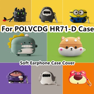 พร้อมส่ง!  เคสหูฟัง แบบนิ่ม ลายการ์ตูน สําหรับ POLVCDG HR71-D POLVCDG HR71-D