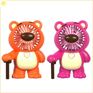 [LBE] Cute Cane Strawberry Bear Mini Usb Fan Portable Small Cool Electric Fan Mute Handheld Small Fan