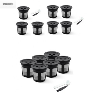 【DREAMLIFE】Coffee Filter Black Coffee Filter Cup Coffee Machine Tools Reusable K Cups