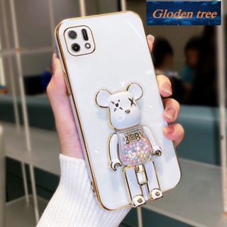 เคสโทรศัพท์มือถือ ซิลิโคนนิ่ม กันกระแทก ลายต้นไม้ Gloden สําหรับ OPPO a16k