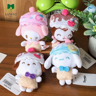 Alanfy พวงกุญแจ จี้ตุ๊กตาสัตว์ Cinnamoroll Kuromi สําหรับตกแต่งภายในรถยนต์ กระเป๋าเป้สะพายหลัง