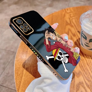 เคสโทรศัพท์มือถือ แบบนิ่ม ขอบสี่เหลี่ยม ลาย D.Luffy หรูหรา สําหรับ Redmi Note 11 11S Pro 4G 5G Note 11 Pro+ Plus 5G