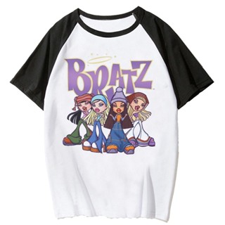 Bratz Tee ผู้หญิง มังงะ ตลก ญี่ปุ่น ยอดนิยม เสื้อผ้าผู้หญิง ญี่ปุ่น 2000s