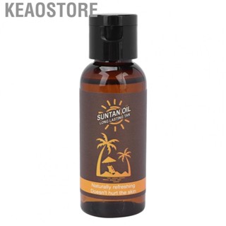 Keaostore Suntan Oil  35ml No UV Damage Long Lasting Safe Ingredients Self Tanning Drops for Home Use