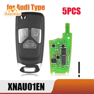 Xhorse XNAU01EN รีโมตกุญแจไร้สาย 3 ปุ่ม สําหรับ VVDI 5 ชิ้น ต่อล็อต