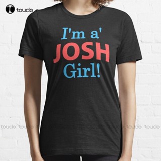 เสื้อยืด ขนาดใหญ่ พิมพ์ลาย IM A Josh Girl! สําหรับผู้ชาย เสื้อยืด พิมพ์ลายดิจิทัล สไตล์คลาสสิก สําหรับผู้ใหญ่ และผู้ชาย และผู้หญิง