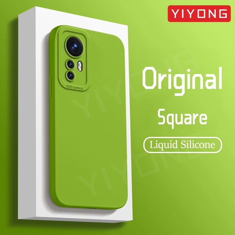 Mi12 กรณี YIYONG ซิลิโคนเหลวสําหรับ Xiaomi Mi 12 XT 12X 12T 13 13T Pro Xiomi Mi12X Mi12T Mi13 Mi13T กรณี