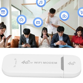  ELE Consumer เราเตอร์ไร้สาย 4G LTE 150Mbps รองรับ 10 ผู้ใช้อินเทอร์เฟซ USB โมเด็ม WiFi แบบพกพาสำหรับแท็บเล็ตแล็ปท็อปสีขาว