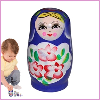 ตุ๊กตารัสเซีย Matryoshka ชุดรังซ้อน แฮนด์เมด ของเล่นสําหรับเด็ก