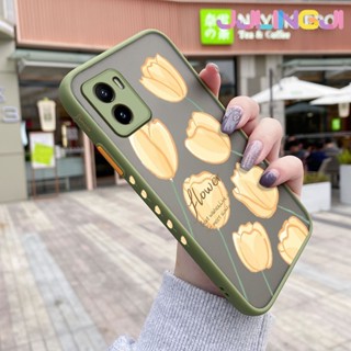 เคสโทรศัพท์ ซิลิโคนนิ่ม ใส กันกระแทก ลายดอกไม้สีเหลือง สําหรับ VIVO Y15s Y15a Y01