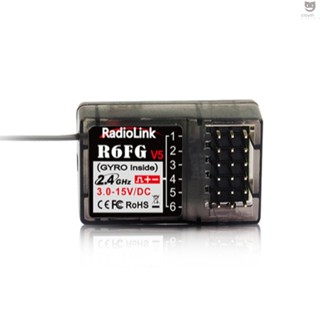 Ctoy Radiolink R6FG V5 2.4G 6CH FHSS รีโมตคอนโทรลรับส่งสัญญาณ สําหรับ RC6GS V2 RC4GS V2 T8S T8FB