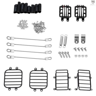Ctoy ฝาครอบป้องกันไฟหน้า และหลัง แบบโลหะ สําหรับรถบังคับ TRX-4 TRX-6 4X4 6X6 G63 G500
