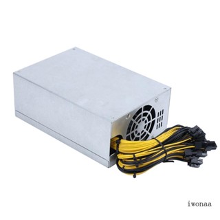 Iwo พาวเวอร์ซัพพลายขุดเหมืองบิตคอยน์ 2000W 110V 220V 10x6Pin 95% แรงดันเกิน ประสิทธิภาพสูง สําหรับป้องกัน P