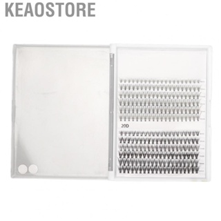 Keaostore 240pcs Cluster Eye Lash Faux Extensions Set 12 Rows Varied Lengths Tapered