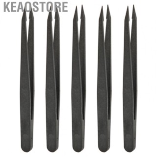 Keaostore 10pcs  Static Tweezer Plastic Material For Electronics Laboratory