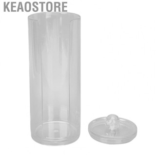 Keaostore Cotton Pad Dispenser Container Cosmetic Transparent Design Neat And