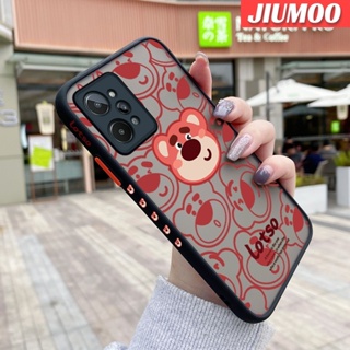 เคสโทรศัพท์มือถือ ซิลิโคนนิ่ม ใส กันกระแทก ลายหมีสตรอเบอร์รี่ สําหรับ Realme C31