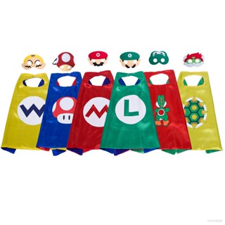 Sy7 ชุดเครื่องแต่งกายคอสเพลย์ Super mario series Cape mask สําหรับเด็ก YS7