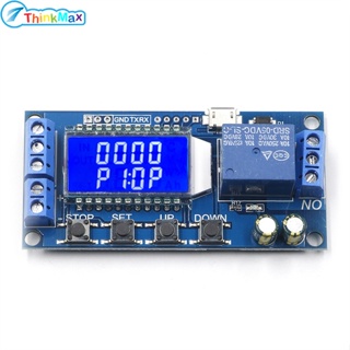 โมดูลสวิตช์ตั้งเวลาดิจิทัล 6--30v จอแสดงผล Lcd รีเลย์ทริกเกอร์ รีเลย์ ปิดสวิตช์ควบคุมเวลา