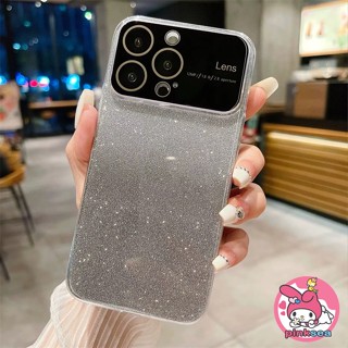 เคสโทรศัพท์มือถือ ซิลิโคนนิ่ม TPU ใส กันกระแทก ป้องกันเลนส์กล้อง หรูหรา สําหรับ iPhone 14 13 12 11 Pro Max X Xr Xs Max 8 7 Plus